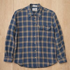 Sears Roebuck Plaid Flannel Shirt XL Vintage 80s Button Up Outdoor Western Dad